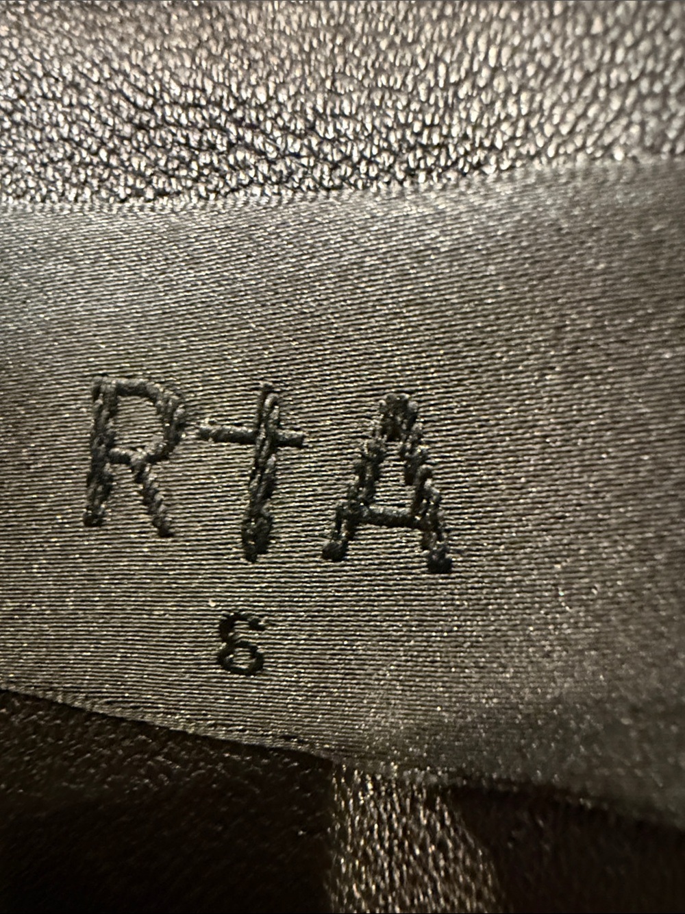 RtA Genuine Leather Black Off-the-Shoulder Mini Dress with Tie Sleeves - Picture 5 of 5